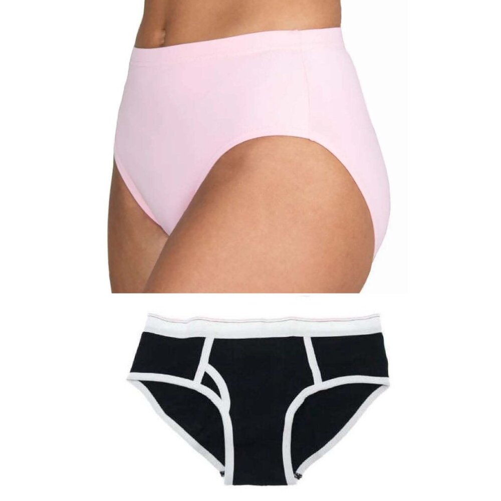 Lot of 2 Womens Size Medium Cotton Hipster Panty Underwear